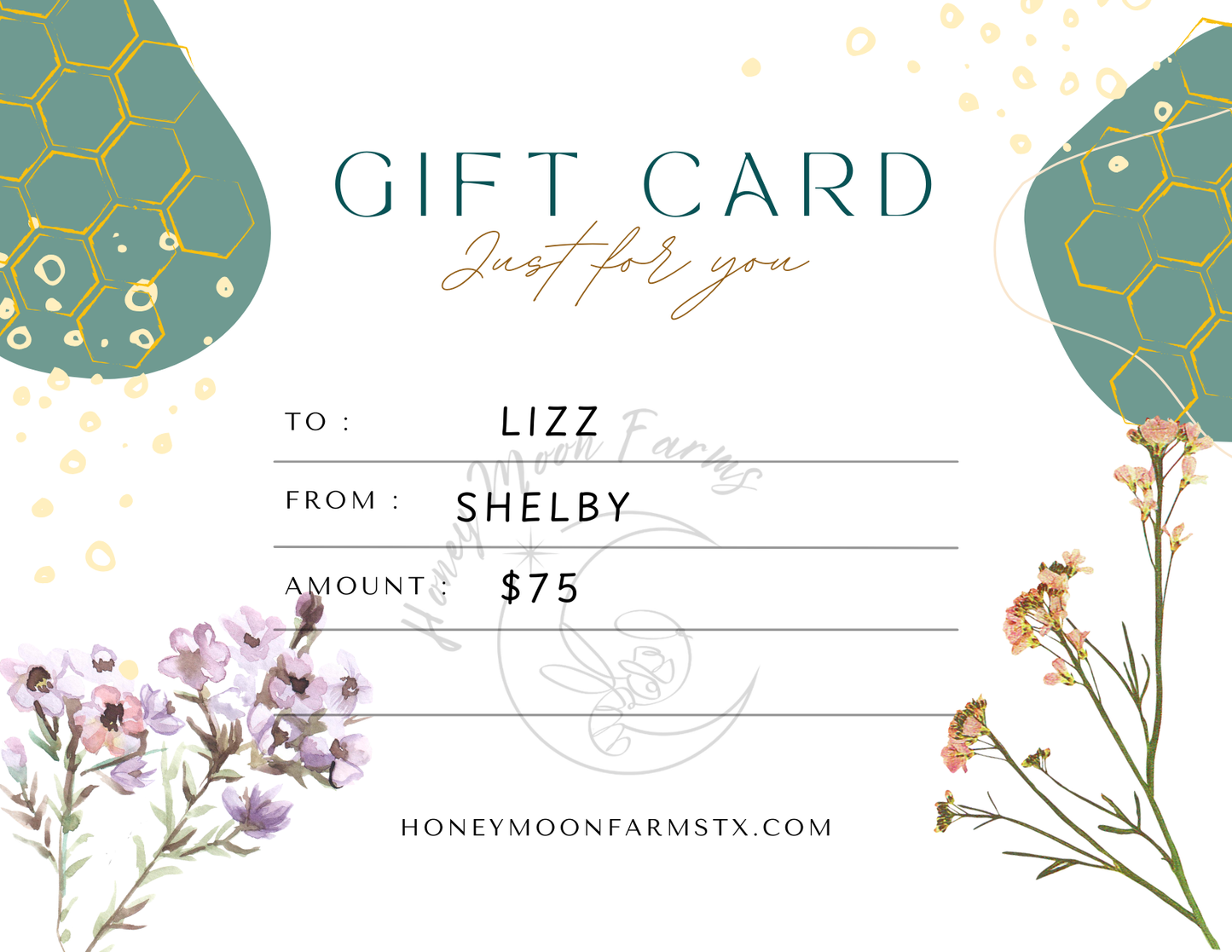 Honey Moon Farms Gift Cards